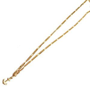 Vintage Gold-Tone Anchor Pendant Necklace 17 Inches-Unisex